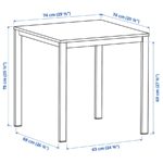 میز و صندلی ناهارخوری 2 نفره ایکیا مدل VIHALS رنگ سفید-سبز - تصویر 6