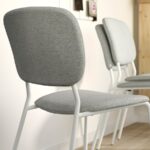 میز و صندلی ناهارخوری 2 نفره ایکیا مدل VIHALS رنگ سفید-خاکستری - تصویر 4