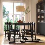RASTPLATS Rug, flatwoven, handmade beige/black, 170x240 cm - تصویر 5