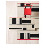RASTPLATS Rug, flatwoven, handmade beige/black, 170x240 cm - تصویر 6
